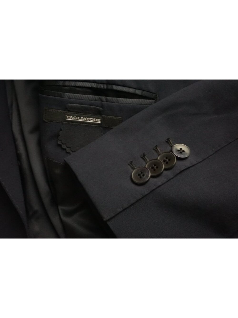 Tagliatore Navy Blue Loro Piana Light Dream Wool Sport Coat Jacket Sz 44R